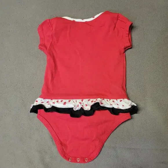 Chicago Blackhawks Shirt Bodysuit NHL Shirt Baby Girl 18 Months Rufflles - Picture 5 of 7